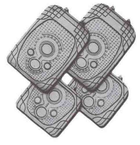 Cmt Spectrum Universal Rubber Car Mat Set - Grey (4 Pieces)