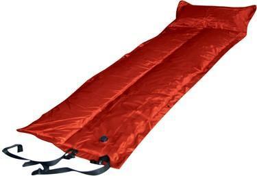 Trailblazer Compact Self-Inflating Air Mattress with Attached Pillow - RED