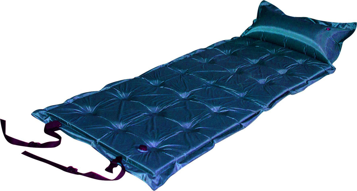 Trailblazer 21-Point Self-Inflating Luxury Air Mattress with Integrated Pillow - DEEP BLUE