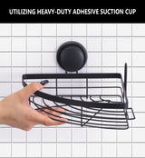 Corner Shower Caddy Shelf Organizer with Suction Cup - 2 Pack No-Drill Storage Solution for Bathroom and Kitchen