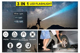 Multi-Functional Waterproof Rechargeable UV Light Flashlight for Outdoor Adventures