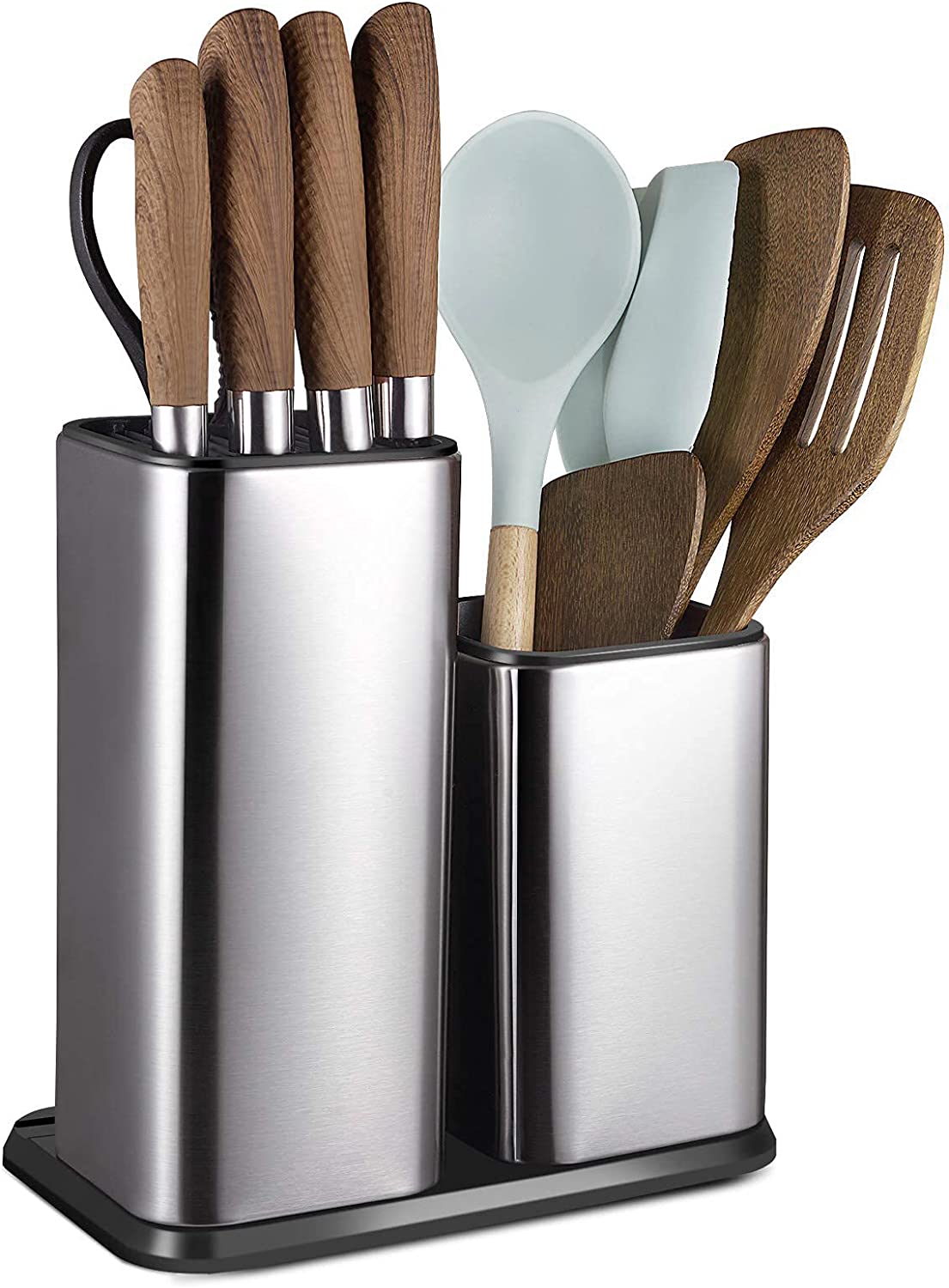 Dual-Function Stainless Steel Knife Organizer for Kitchen