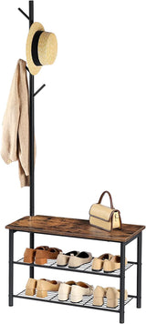 Versatile Coat Rack and Shoe Bench for Compact Living Spaces