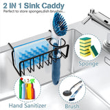 2-in-1 Kitchen Sink Caddy and Organizer with Quick Drying Design