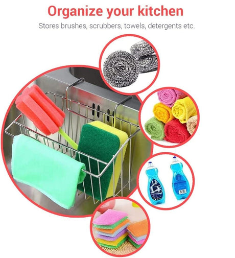 Stainless Steel Kitchen Sink Caddy and Sponge Holder