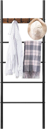 Multi-Purpose 5-Tier Towel and Coat Rack with Removable Hooks for Home Use