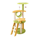 Galaxy Oasis 101cm Plush Cat Tree Condo in Yellow and Green