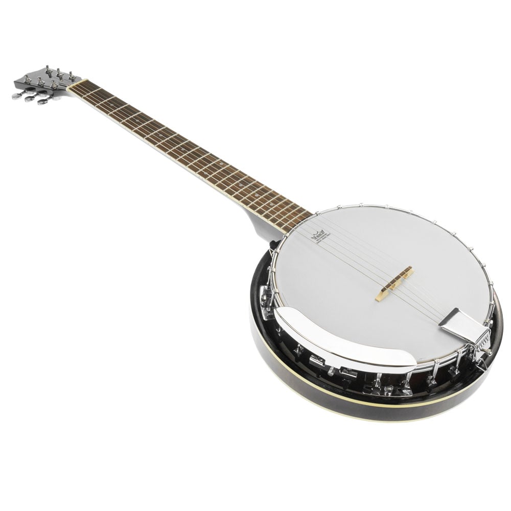 Karrera 6-String Professional Resonator Banjo - Elegant Black Finish