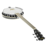 Karrera 6-String Professional Resonator Banjo - Elegant Black Finish