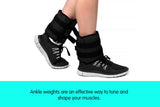 Adjustable 2kg Ankle Weights for Enhanced Fitness and Muscle Toning