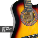 Karrera Kids Sunburst Acoustic Guitar - Premium Learning Instrument