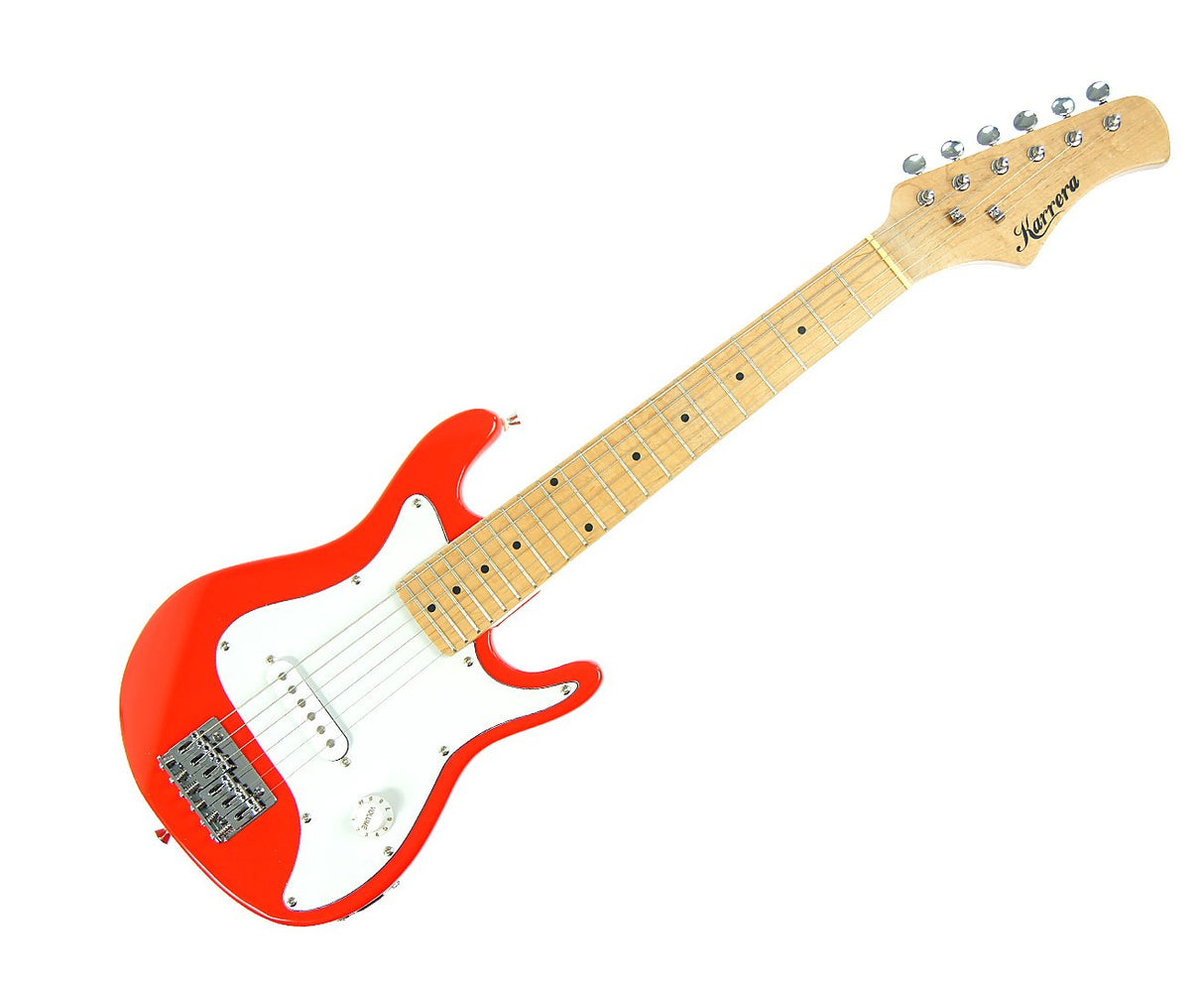 Karrera Kids Electric Guitar - Red 1/2 Size for Young Musicians