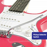 Karrera 39-Inch Electric Guitar - Vibrant Pink Edition