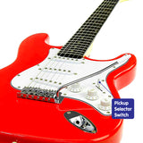 Karrera 39-Inch Electric Guitar in Stunning Red Finish