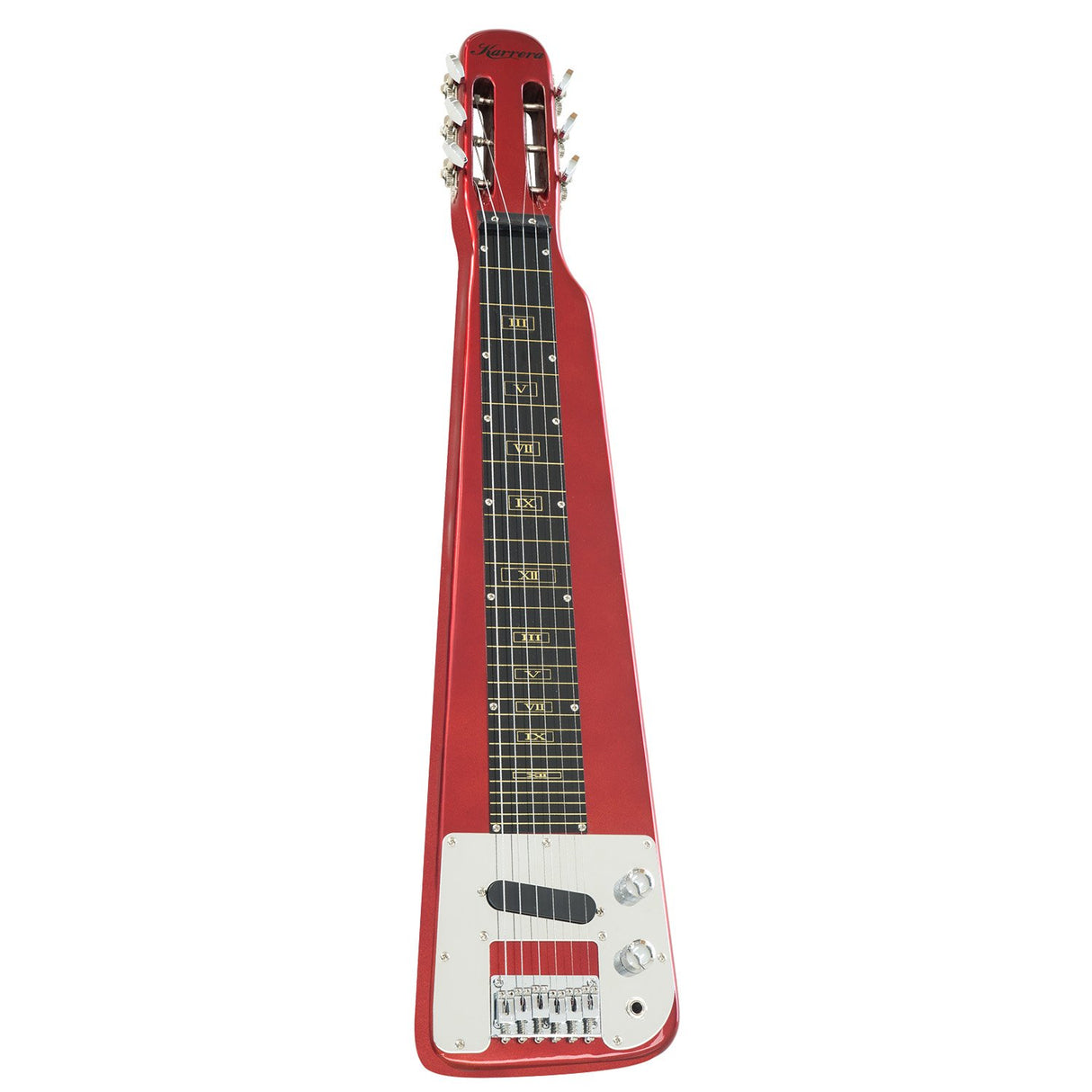 Karrera Metallic Red 6-String Electric Lap Steel Guitar