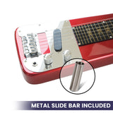 Karrera Metallic Red 6-String Electric Lap Steel Guitar