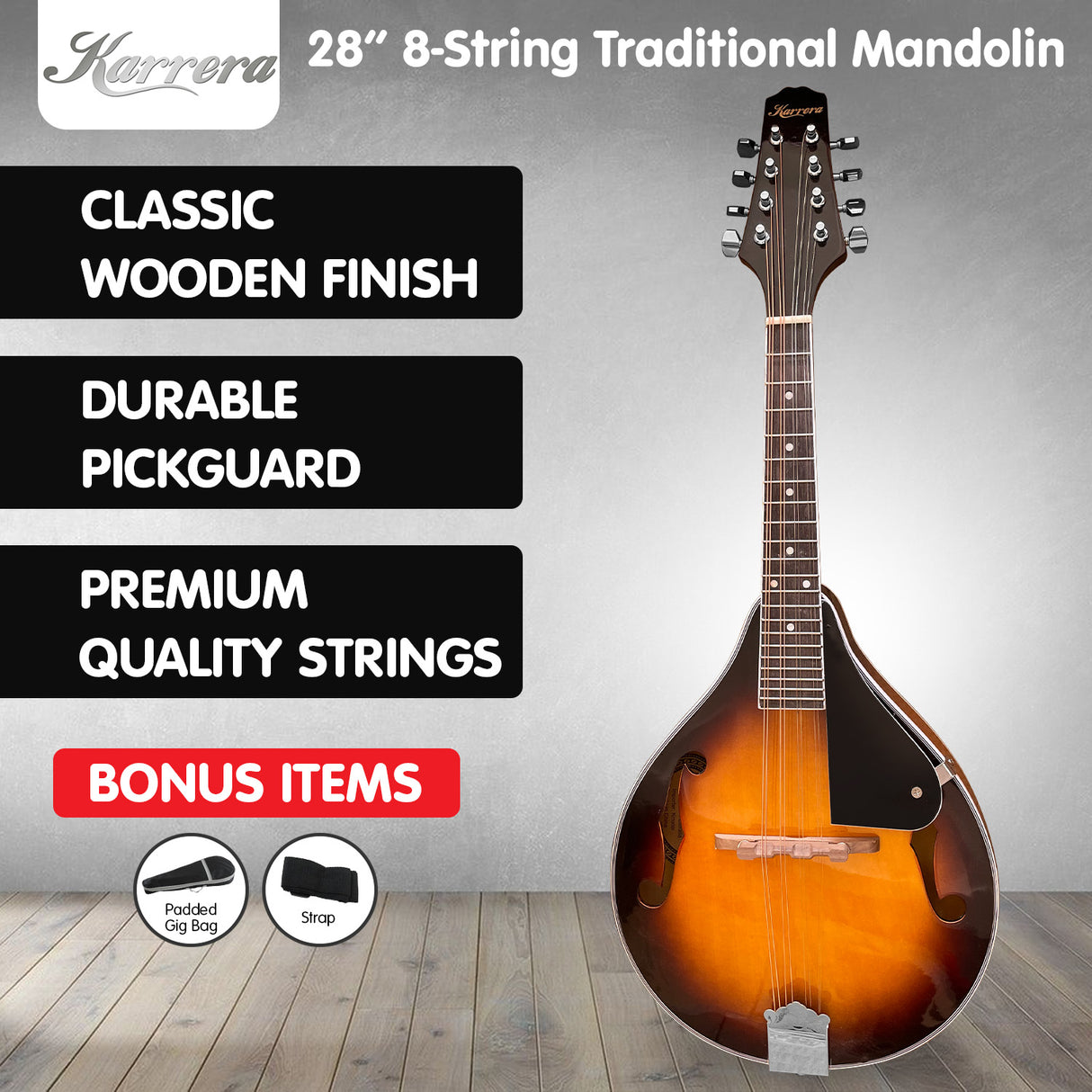 Karrera Classic Sunburst Mandolin