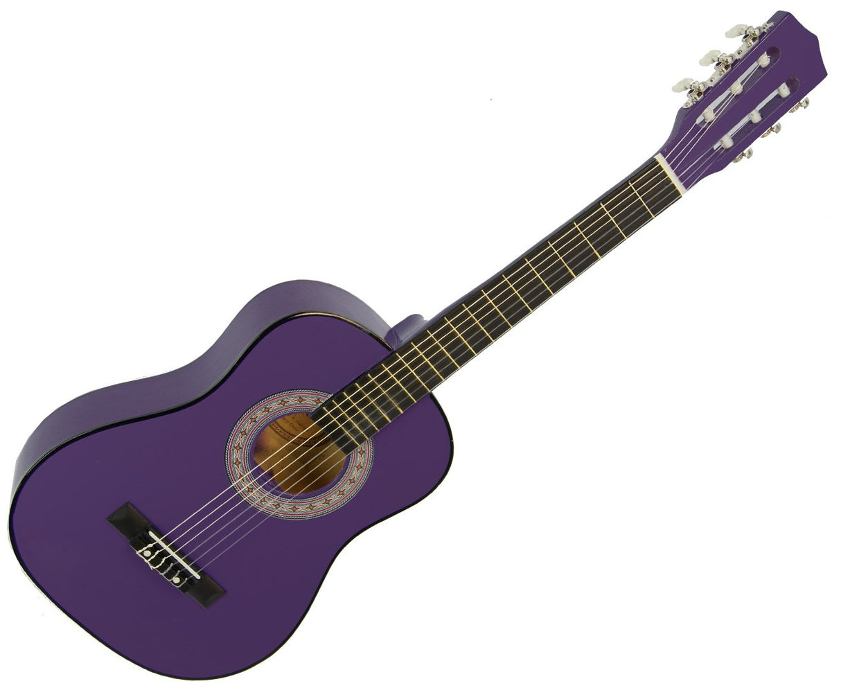 Karrera 34-Inch Purple Acoustic Guitar for Kids - Real Wooden Instrument