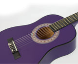 Karrera 34-Inch Purple Acoustic Guitar for Kids - Real Wooden Instrument