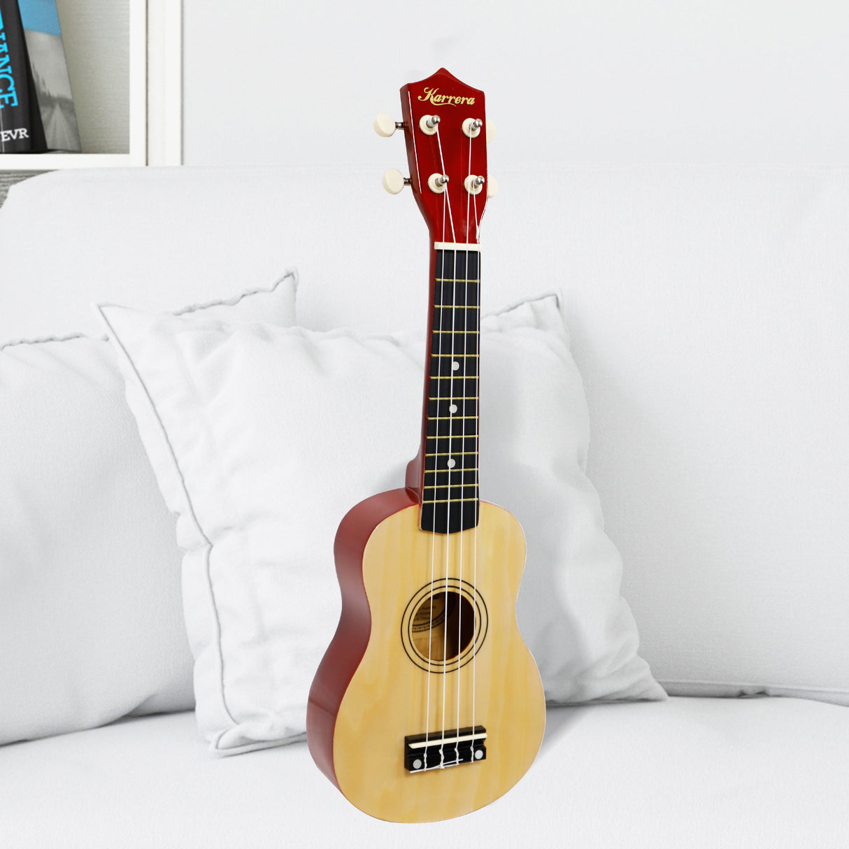 Karrera 21-Inch Natural Wood Ukulele