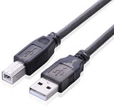 UGREEN 15m USB 2.0 A Male to B Male Active Printer Cable - Black 10362