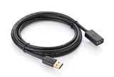 UGREEN 1m USB 3.0 Male to Female Extension Cable - Black (10368)