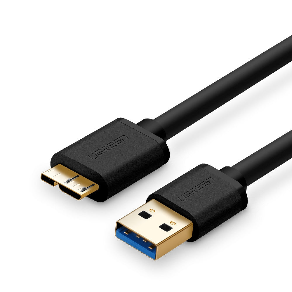 UGREEN 1m USB 3.0 A to Micro USB 3.0 Male Cable (Black) for High-Speed Data Transfer and Charging