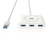 UGREEN Super Speed USB 3.0 4-Port Hub with 1M Cable - White (20283)