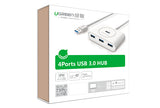 UGREEN Super Speed USB 3.0 4-Port Hub with 1M Cable - White (20283)