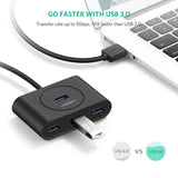 UGREEN 4-Port USB 3.0 Hub - 50CM Black (Model 20290)