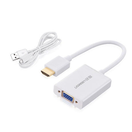 UGREEN HDMI to VGA & Audio Converter with Micro USB Power Support (40212)