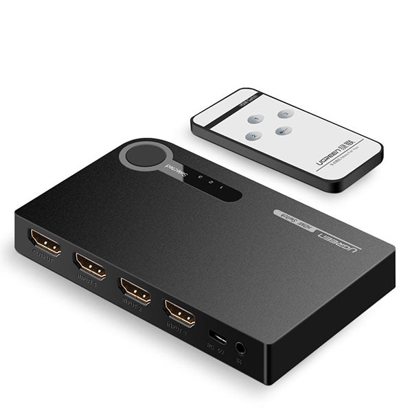 UGREEN 3-Port HDMI Switcher - Black (40234)