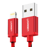 UGREEN MFI iPhone Charging Cable 1M - Red, Model 40479