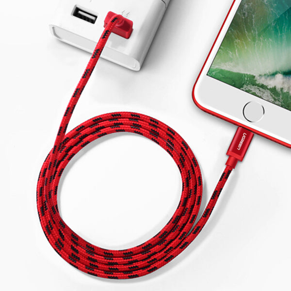 UGREEN MFI iPhone Charging Cable 1M - Red, Model 40479