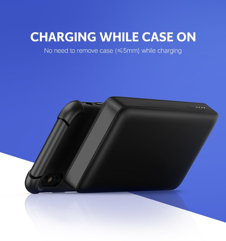 UGreen 10,000mAh Black Power Bank with 10W QI Wireless Charging Pad - Model 50578