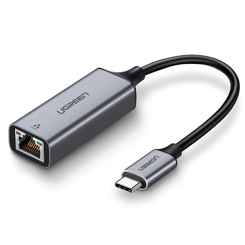 UGREEN Space Gray USB Type C to Gigabit Ethernet Adapter (Model 50737)