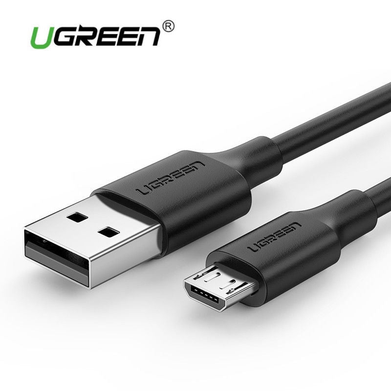 UGREEN 0.5M USB 2.0 Male to Micro USB Data Cable - Black (60135)