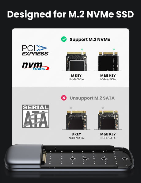 UGREEN 60354 M.2 NVMe PCIe SSD Portable External Enclosure