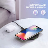 UGREEN 60470 Qi Wireless Charging Pad - Fast Charge for iPhone and Samsung