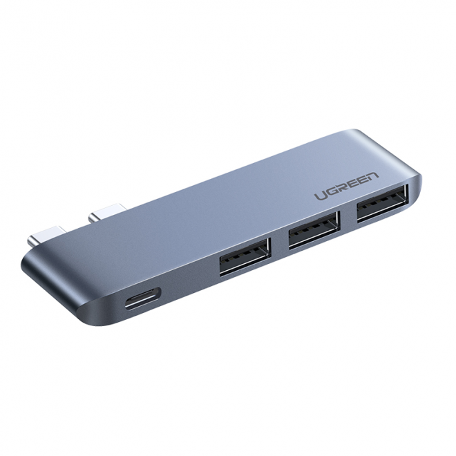 UGREEN 60564 Dual USB-C Hub with 3 USB 3.0 Ports and USB-C Adapter