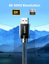 UGREEN 70321 8K HDMI 2.1 Male to Male Cable - 2 Meters of Ultra High Definition Connectivity