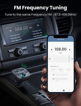 UGREEN Bluetooth 5.0 Hands-Free FM Transmitter for Cars