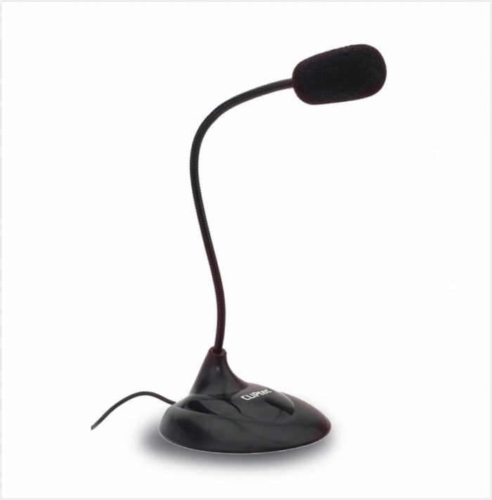 CLiPtec OMNIDIRECTIONAL TABLE MICROPHONE WITH ADJUSTABLE FLEXIBLE NECK