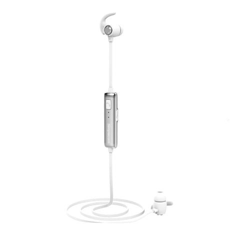 Simplecom BH310 Wireless Metal In-Ear Bluetooth Sports Headphones - White