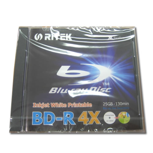 Ritek 25GB Blu-ray BD-R Disc - 4X Write Speed