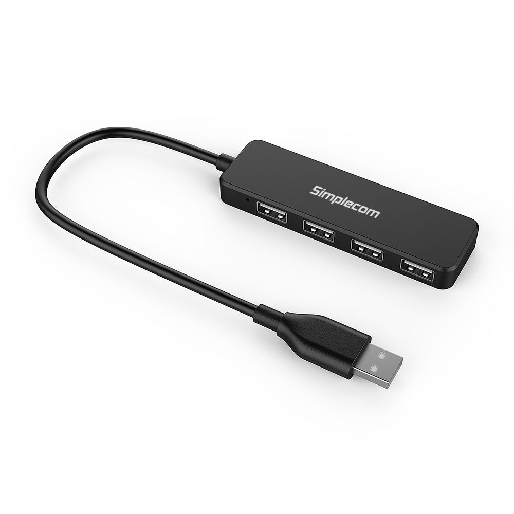 Simplecom CH241 Ultra Compact 4-Port USB 2.0 Hub for High-Speed Connectivity