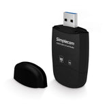 Simplecom CR303 Dual-Cap SuperSpeed USB 3.0 2-Slot Card Reader