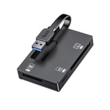 Simplecom CR309 3-Slot High-Speed USB 3.0 Card Reader with Built-in Memory Card Case