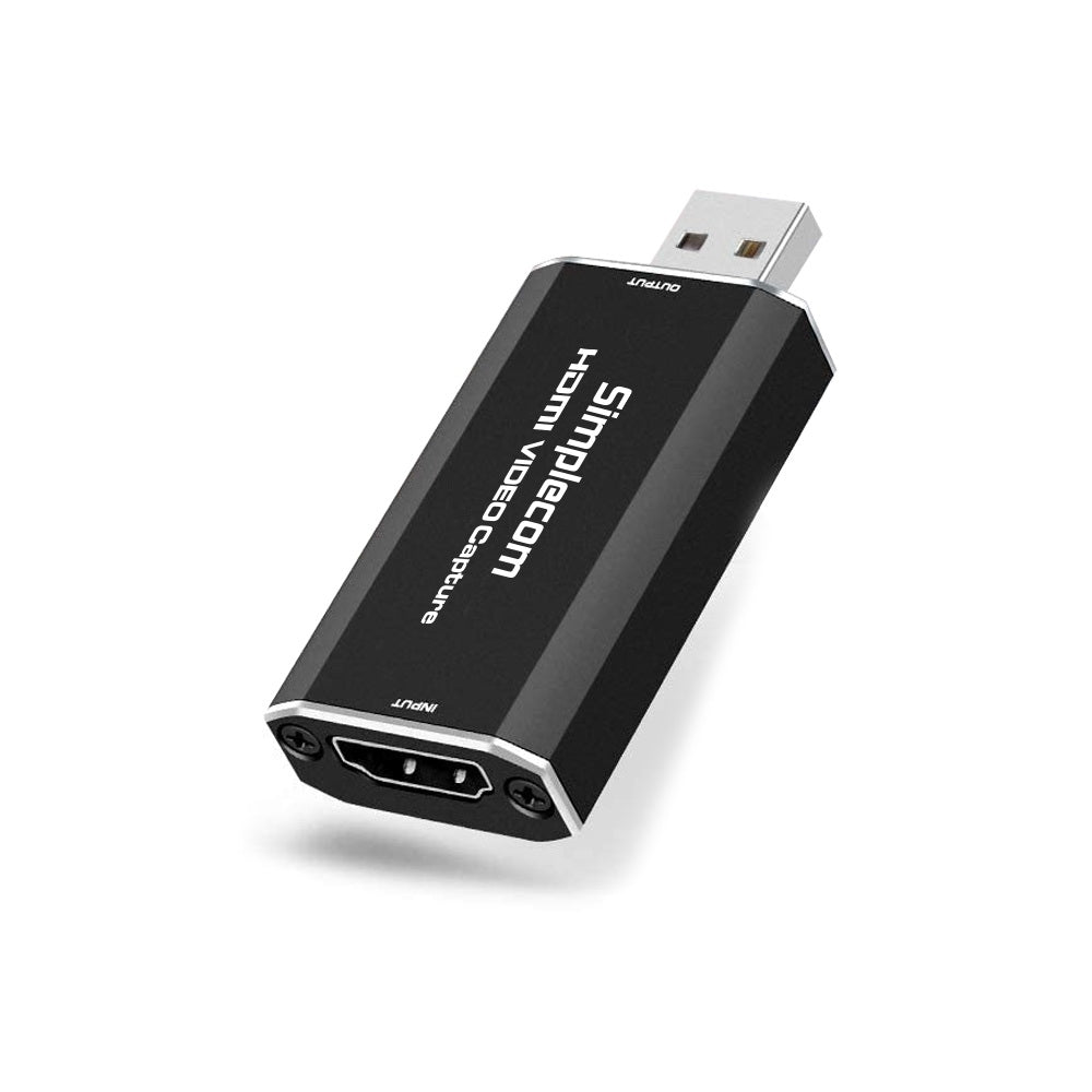 Simplecom DA315 Full HD 1080p HDMI to USB 2.0 Video Capture Card for Streaming and Recording