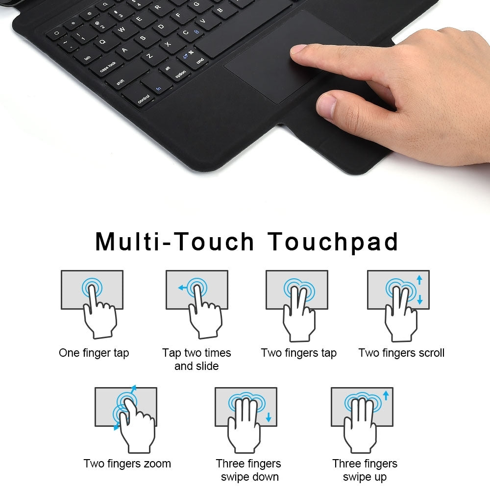 CHOETECH BH-012 Touchpad Keyboard Case with Kickstand for iPad Pro 11